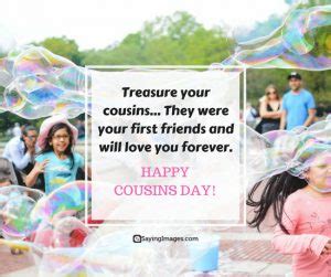 Happy Cousins Day Quotes and Greetings - SayingImages.com