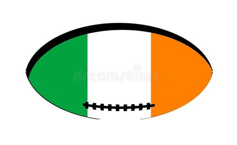 Irish Rugby Player Running with Ball Stock Illustration - Illustration of player, leaf: 18341812