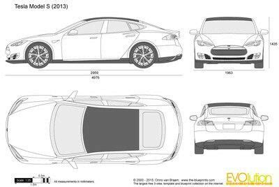 Tesla Model S 2013 (the-blueprint.com ) | Tesla model s, Tesla car models, Tesla