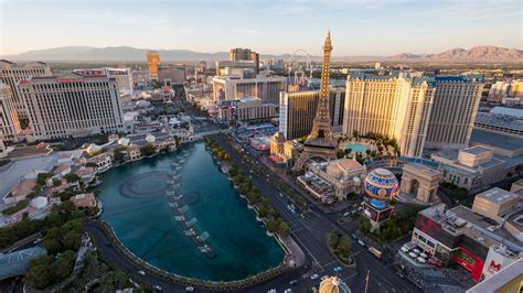 Las Vegas Strip Aerial Day To Night Sunset Stock Footage SBV-315441886 - Storyblocks