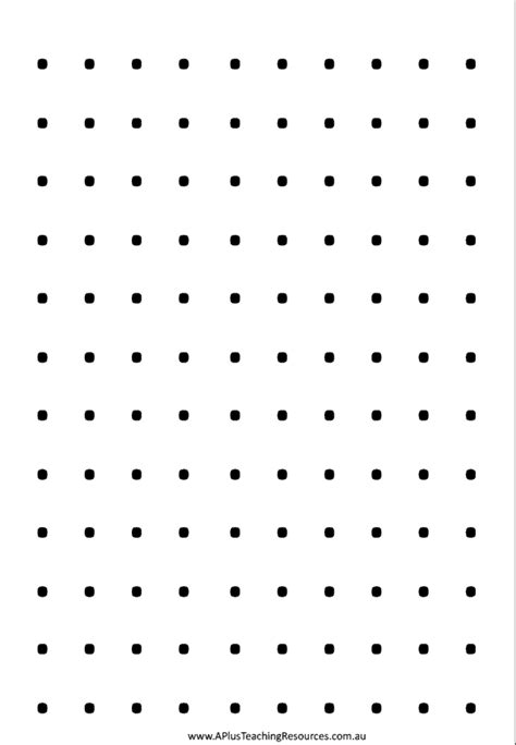 Blank Dot Sheet - A Plus Teaching Resources