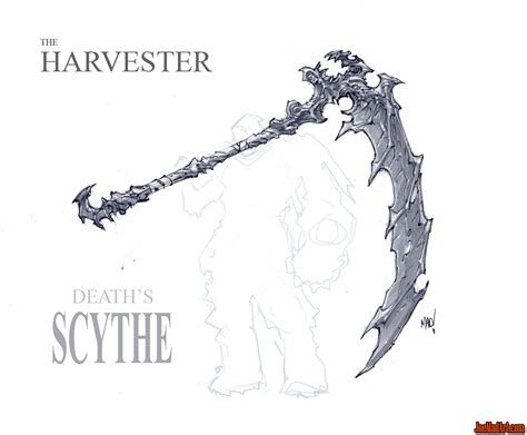 joemadart.com: Darksiders Harvester Death's scythe concept art