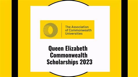 2023 Queen Elizabeth Commonwealth Scholarships — 247Hitz.Com