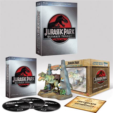 Jurassic Park Ultimate Blu-ray/DVD Trilogy and Limited Edition Blu-ray Set (Universal ...