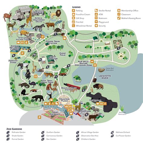 Zoo Map - Virginia Zoo