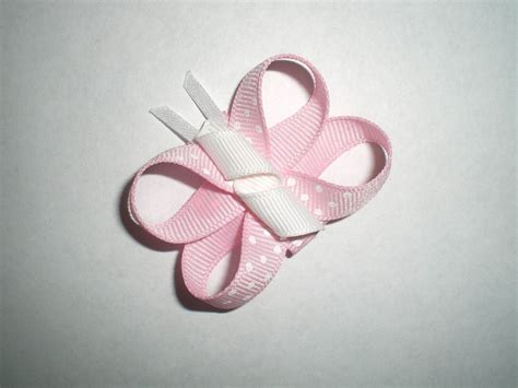 PINK Butterfly Hair Bow Baby Snap Clip Baby Girl Hairbow - Etsy