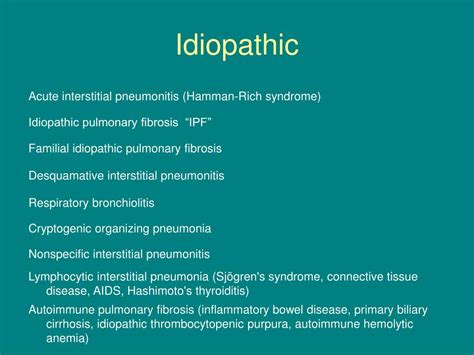 PPT - Interstitial Lung Disease PowerPoint Presentation - ID:397533