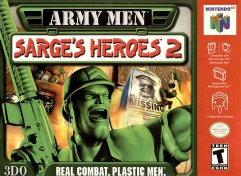 Army Men Sarge's Heroes 2 Gray Nintendo 64 Game