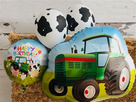 Tractor Balloon Farm Balloons Farm Party Decor Farm Party | Etsy