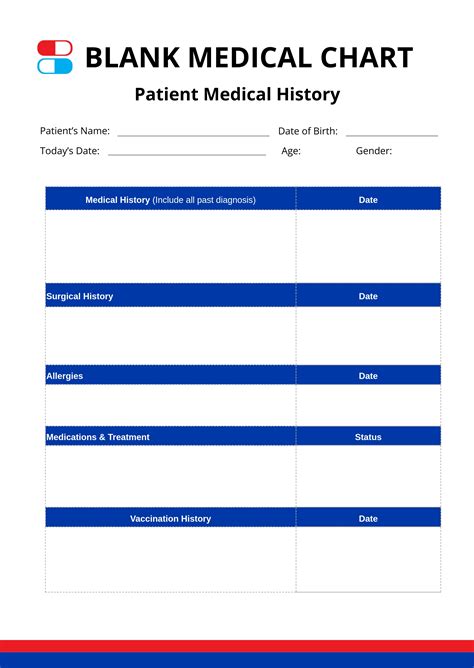 Blank Medical Chart in Illustrator, PDF - Download | Template.net