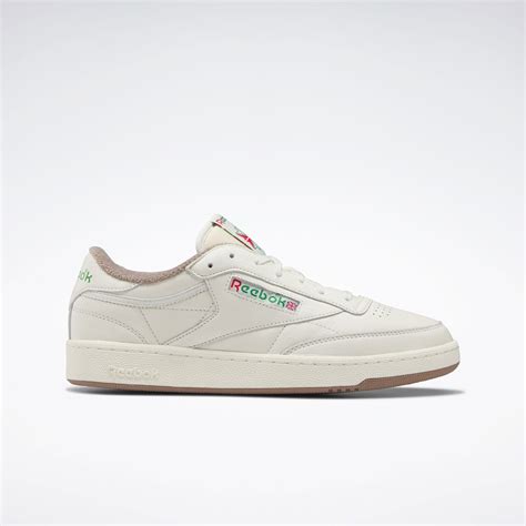 Club C 85 Vintage Shoes in Chalk / Taupe / Glen Green | Reebok Official UK