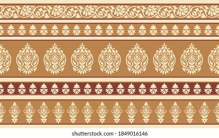 Vector Paisley Border Design Flower Stock Vector (Royalty Free) 1849016146 | Shutterstock