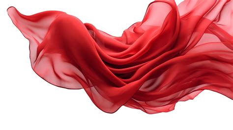 Red flying fabric, 3d wave cloth 24732947 PNG