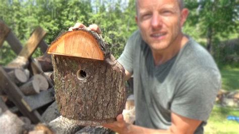 How to Build a Log Bird House and Why You Need Birds | DIY - YouTube