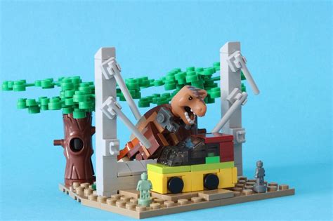 LEGO MOC Microscale Jurassic Park Diorama by williweb | Rebrickable ...