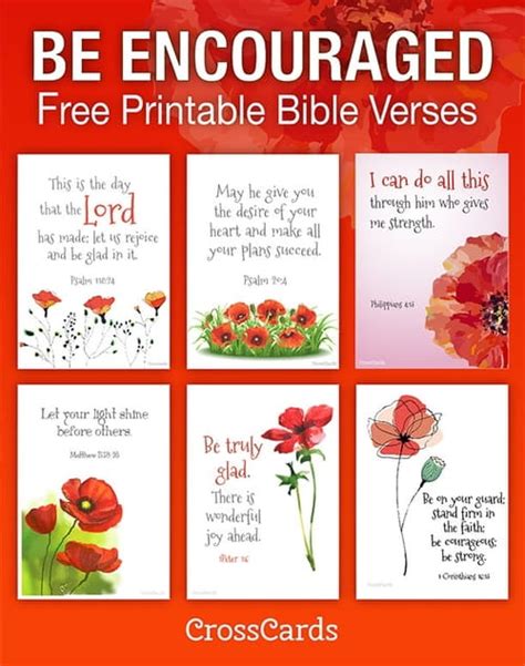 Be Encouraged! Free Printable Bible Verses Printable - Download Free