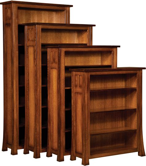 Bridgefort 40 Inch Bookcase | Custom Amish Furniture | Hardwood