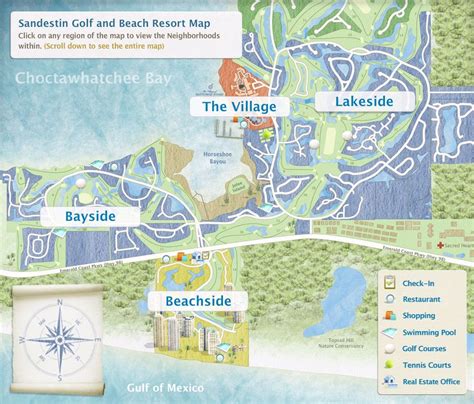 Resort Map | Sandestin Golf and Beach Resort | Florida