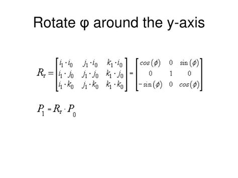 PPT - Roll, Pitch and Yaw: 3-D rotation matrices PowerPoint ...