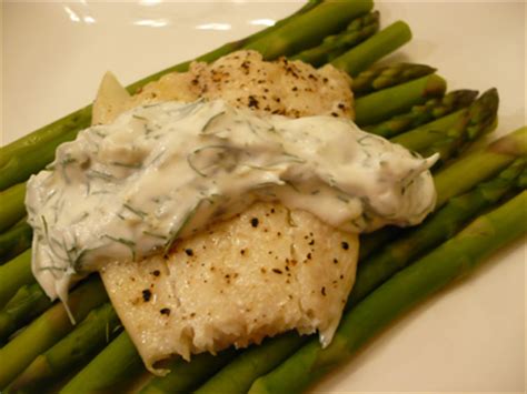 Baked Fish with Dill Sour Cream Sauce | The Cookbook Smasher