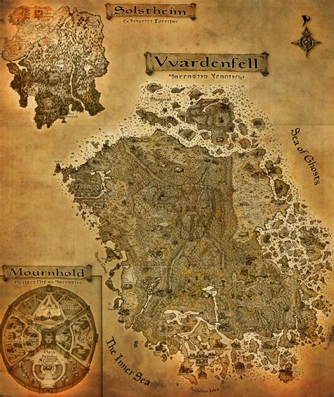 The Elder Scrolls III: Morrowind A3 map by CrashElements on DeviantArt