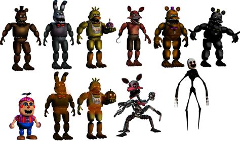 Fixed FNAF4 Animatronics by Alexander133Official on DeviantArt