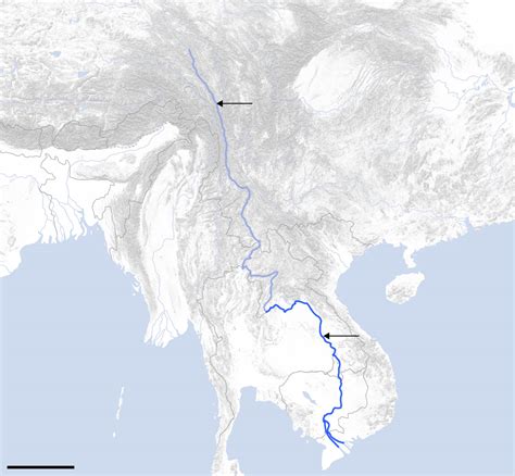 Mekong River On World Map