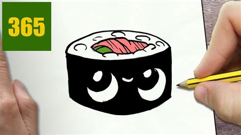 COME DISEGNARE SUSHI kawaii passo dopo passo - Disegni kawaii facile ...