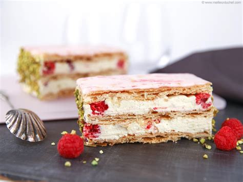 Raspberry Millefeuille - Our recipe with photos - Meilleur du Chef