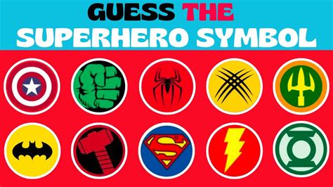 Guess the Superhero Symbol / Fun Quiz - YouTube