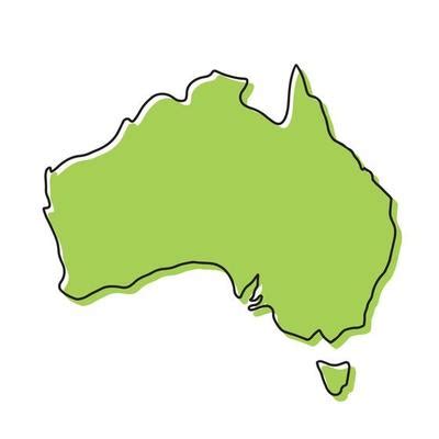 Australia Outline Vector Art, Icons, and Graphics for Free Download