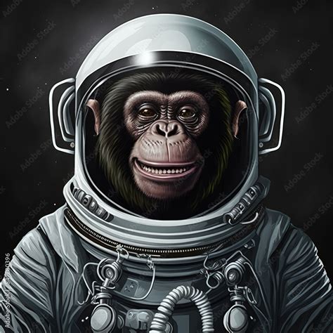 monkey in space, animal in space suit, space ape, funny ape, animal ...