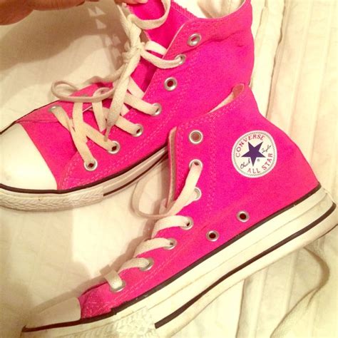 32% off Converse Shoes - Hot Pink high top converse. from Nicole's closet on Poshmark