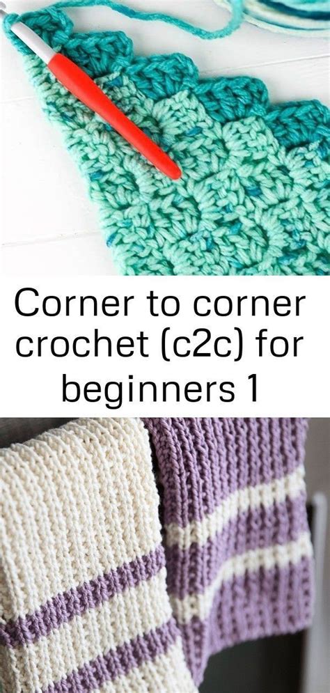 Corner to corner crochet (c2c) for beginners 1 in 2020 | Corner to ...