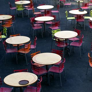 Tables and chairs | At the Eden Project. Must have been just… | Flickr