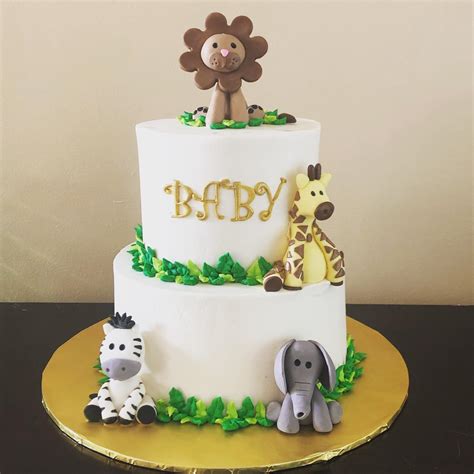 MoMa Cakes Jungle Themed Baby Shower Cake! Super Cute!, 44% OFF