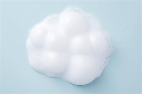 Premium AI Image | Top view of lathering soap or shampoo forming foam bubbles