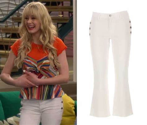 Bizaardvark: Season 3 Episode 13 Amelia's White Button Jeans | Shop Your TV