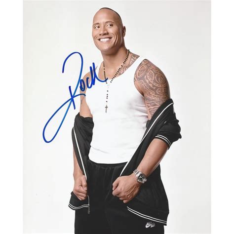 Dwayne "THE ROCK" JOHNSON Autograph