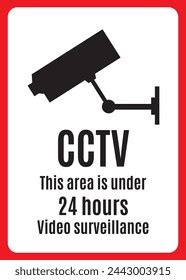 Cctv Camera Warning Signs Vector Stock Vector (Royalty Free) 2443003915 ...