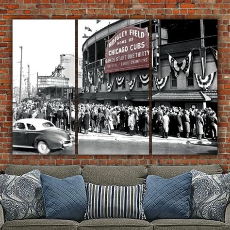 Chicago Cubs Wrigley Field Gallery Wrap Canvas Art - Etsy