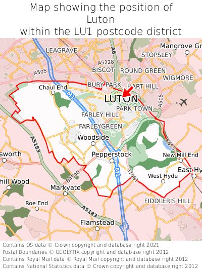 Where is Luton? Luton on a map