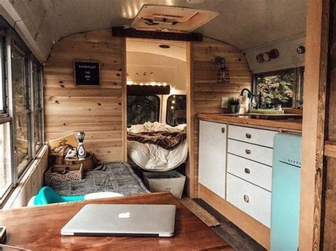 15 Inspiring Short Bus Conversions Interior - Decoratoo | School bus ...