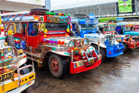 Jeepneys are popular public transport, Philippines Stock Photo | Adobe Stock