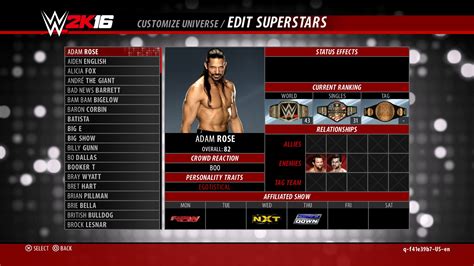 WWE 2K16 Universe Mode Returns With New Advancements