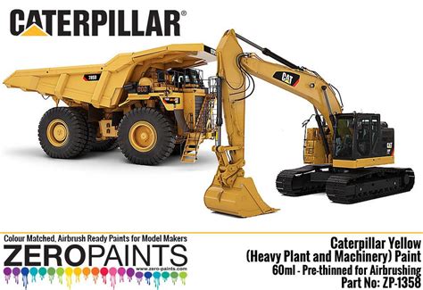 Caterpillar Yellow (Heavy Plant and Machinery) Paint 60ml | ZP-1358 | Zero Paints