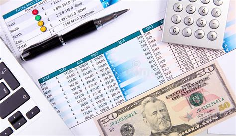 Graphs, Charts, Business Table. Stock Photo - Image of bank, document ...