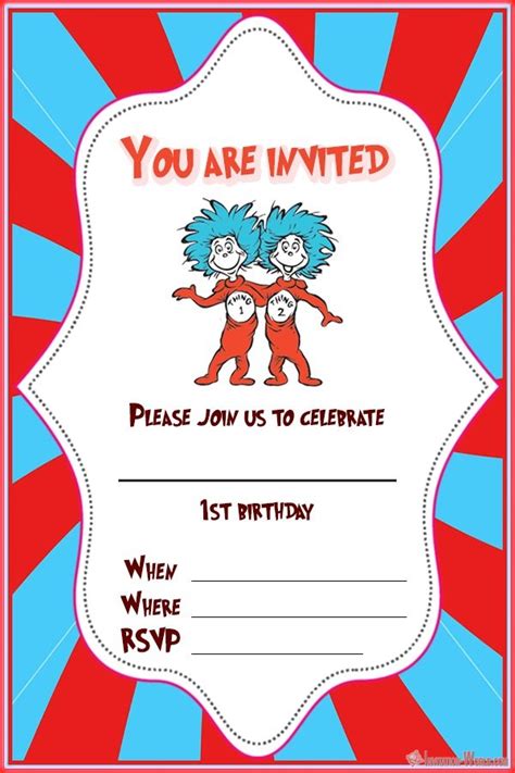 Dr. Seuss Invitations for Perfect Party - Invitation World