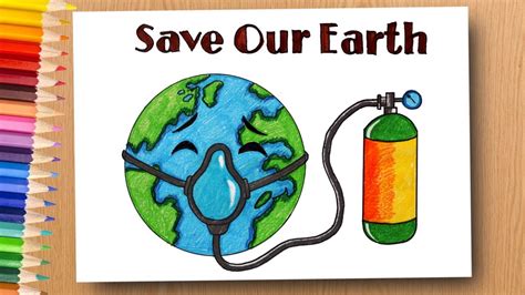 Save our Mother Earth poster drawing | Social awareness drawing for ...