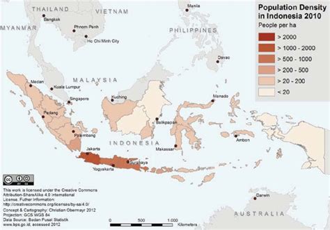 Indonesia Population Density Map Of Africa - PELAJARAN